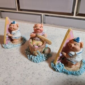 Knick knacks 3 little pigs for sale figurines set of qty3